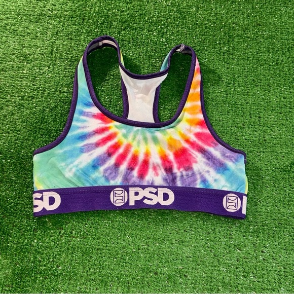 PSD Tie Dye Multi Colored Women’s Size Small Sports Bra - Picture 1 of 3